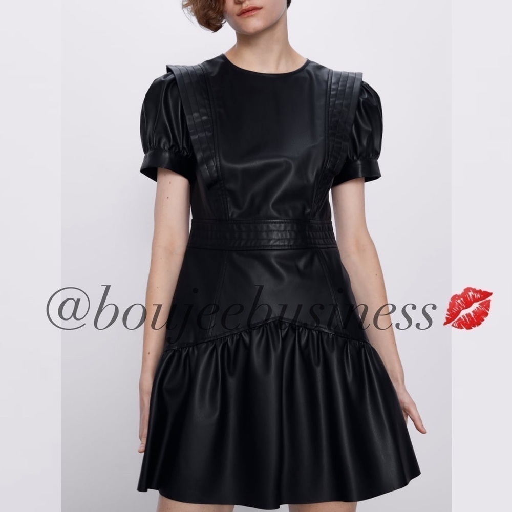 ZARA BNWT Faux Leather Dress
